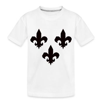 Fleurs de lys - T-shirt bio Premium Enfant - blanc - Devant