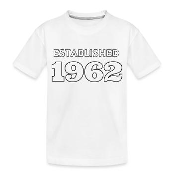 Established 1962 - Kinder Premium Bio T-Shirt - Weiß - Vorne