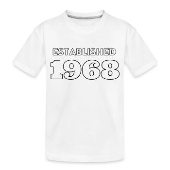 Established 1968 - Kinder Premium Bio T-Shirt - Weiß - Vorne