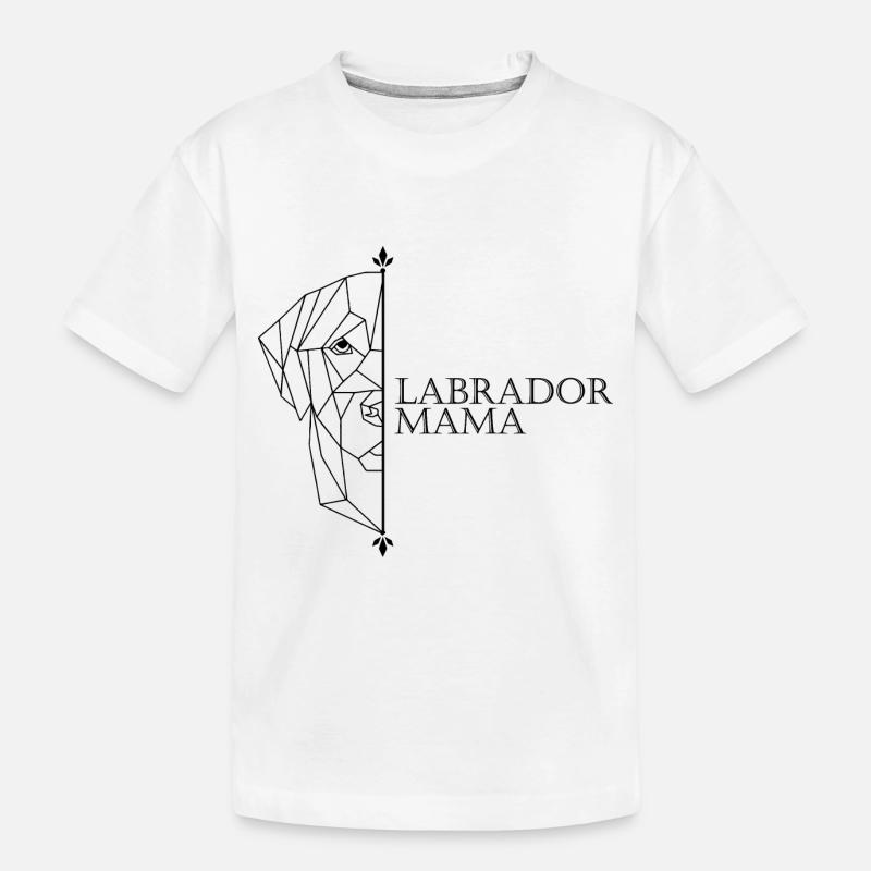 Polygone de maman du Labrador - T-shirt bio Premium Enfant - blanc
