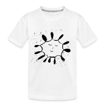 Inky Sun - Kids' Premium Organic T-Shirt - white - Front