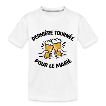 EVG Dernière Tournée pour le marié - T-shirt bio Premium Enfant - blanc - Devant