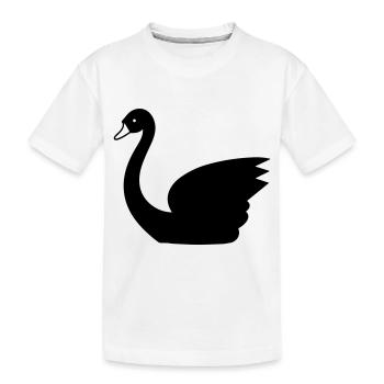Cygne - T-shirt bio Premium Enfant - blanc - Devant