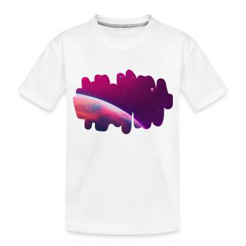 Galactic Panorama - Kids' Premium Organic T-Shirt - white - Front