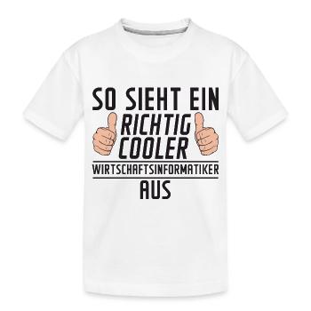 Wirtschaftsinformatiker | Wirtschaft | Informatik - Kinder Premium Bio T-Shirt - Weiß - Vorne