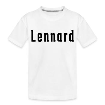 Lennard Männer Jungen Herren Name - Kinder Premium Bio T-Shirt - Weiß - Vorne