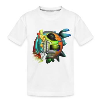 Abstrakte Kunst Kubismus - Kinder Premium Bio T-Shirt - Weiß - Vorne