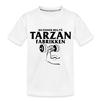 You can find me at the factory - Kids' Premium Organic T-Shirt - white - Front