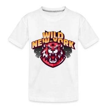 Wild New York Tiger - T-shirt bio Premium Enfant - blanc - Devant