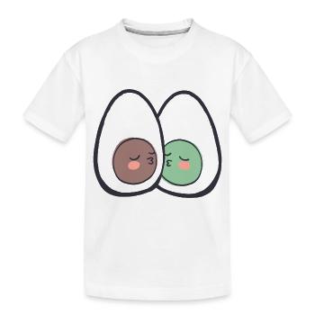 Sweet Avocado - Kinder Premium Bio T-Shirt - Weiß - Vorne