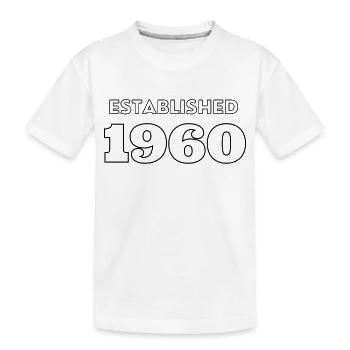 Established 1960 - Feier dein Geburtsjahr - Kinder Premium Bio T-Shirt - Weiß - Vorne