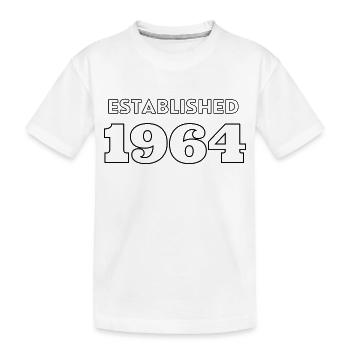 Established 1964 - Feier dein Geburtsjahr - Kinder Premium Bio T-Shirt - Weiß - Vorne