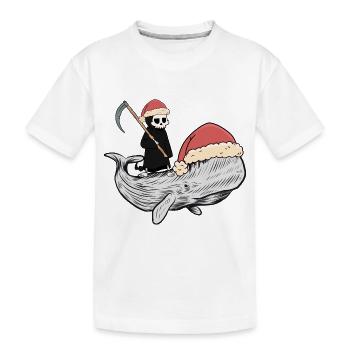 Whale Whale Death Fantasy Dark Ocean Fish Fish - Kids' Premium Organic T-Shirt - white - Front