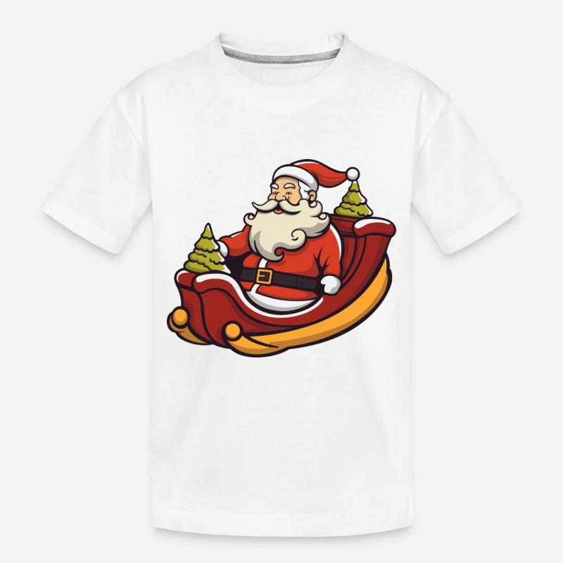 Logo du Père Noël - T-shirt bio Premium Enfant - blanc