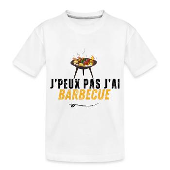 je peux pas j'ai barbecue - T-shirt bio Premium Enfant - blanc - Devant
