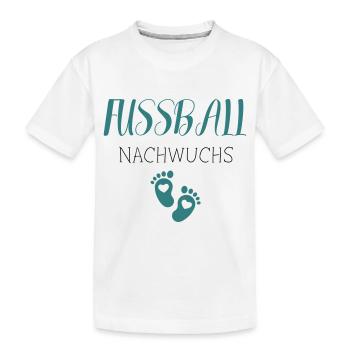 Fußball Nachwuchs - Kinder Premium Bio T-Shirt - Weiß - Vorne