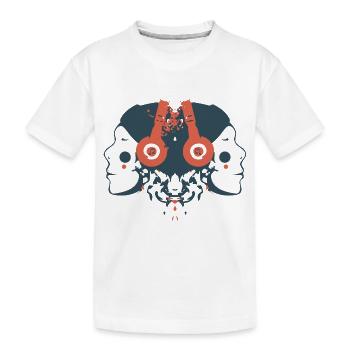 Music Therapy - Kids' Premium Organic T-Shirt - white - Front