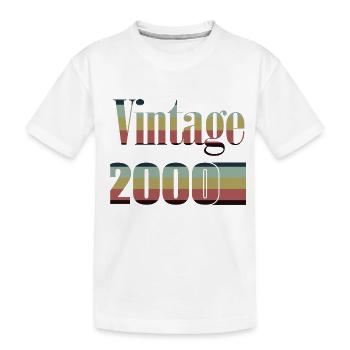 2000 Birthday 2000 Born In 2000 Birthday - Kids' Premium Organic T-Shirt - white - Front