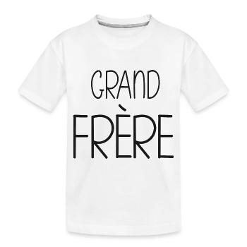 grand frère - fragin - T-shirt bio Premium Enfant - blanc - Devant
