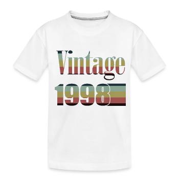 1998 Geburtstag 1998 Jahrgang 1998 Geburtstag - Kinder Premium Bio T-Shirt - Weiß - Vorne