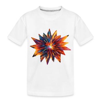 Explosion de couleurs colorées - ApriNoeScor - T-shirt bio Premium Enfant - blanc - Devant