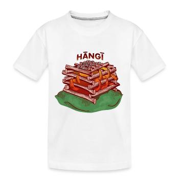 Hangi - Kinder Premium Bio T-Shirt - Weiß - Vorne