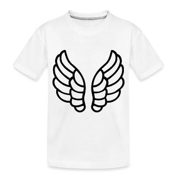 Ailes d'ange - T-shirt bio Premium Enfant - blanc - Devant