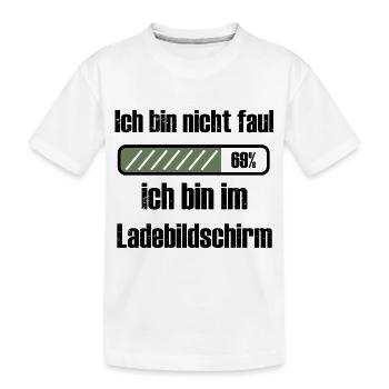 Gamer Sind nicht Faul! - Kinder Premium Bio T-Shirt - Weiß - Vorne