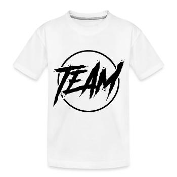 Team Circle - Kids' Premium Organic T-Shirt - white - Front