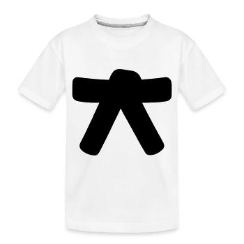 ceinture - T-shirt bio Premium Enfant - blanc - Devant