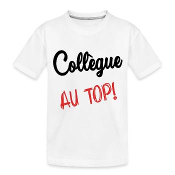 KOLLEGE. HUMOR. RUHESTAND. RUHESTAND. PENSIONIERT - Kinder Premium Bio T-Shirt - Weiß - Vorne