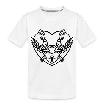 Heart Castle Emotional Cold Blockade Goth Gothic Emo - Kids' Premium Organic T-Shirt - white - Front