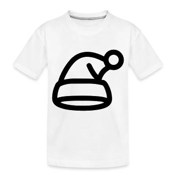 bonnet de noel - T-shirt bio Premium Enfant - blanc - Devant