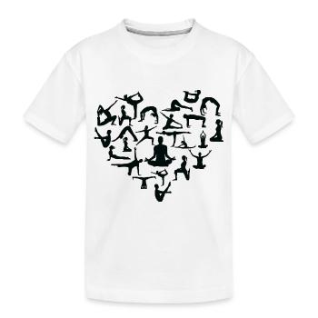 Yoga Meditation Spa Namaste - Kinder Premium Bio T-Shirt - Weiß - Vorne