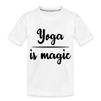 Yoga Meditation Spa Namaste - Kinder Premium Bio T-Shirt - Weiß - Vorne