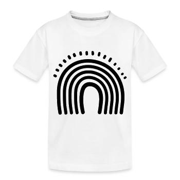 Arc en ciel - T-shirt bio Premium Enfant - blanc - Devant