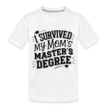 Lustiges Baby-Design für Mama-Absolventinnen - Kinder Premium Bio T-Shirt - Weiß - Vorne