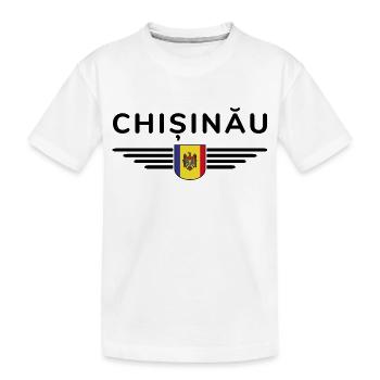 Chișinău T-Shirt – Love for the Capital - Kids' Premium Organic T-Shirt - white - Front