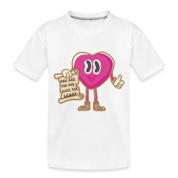 Mascotte vintage amour et tolérance - T-shirt bio Premium Enfant - blanc - Devant