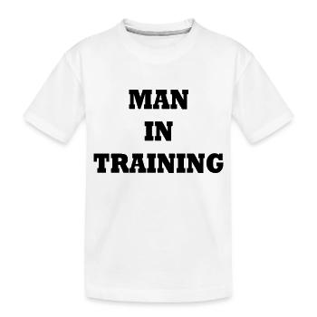 Man in Training - T-shirt bio Premium Enfant - blanc - Devant