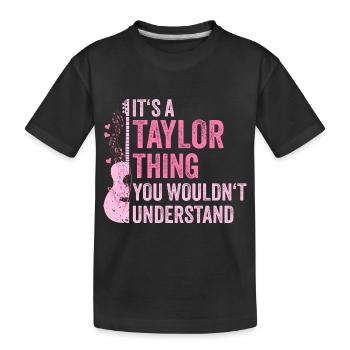 Taylor Thing 1 haha OMG je déteste le - T-shirt bio Premium Enfant - noir - Devant