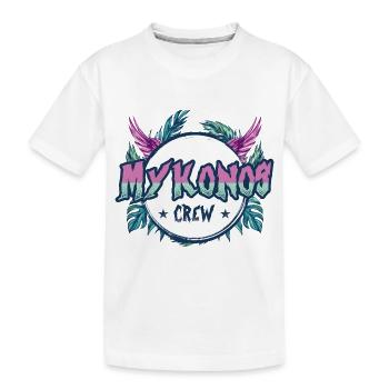 Mykonos Crew Coloré - T-shirt bio Premium Enfant - blanc - Devant
