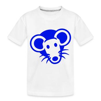 Trou de souris Trou de souris Trou de souris Peeps Mignon Drôle Bande dessinée - T-shirt bio Premium Enfant - blanc - Devant
