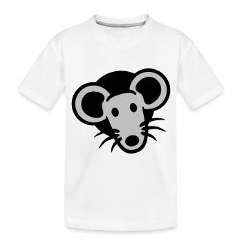 Trou de souris Trou de souris Trou de souris Peeps Mignon Drôle Bande dessinée - T-shirt bio Premium Enfant - blanc - Devant