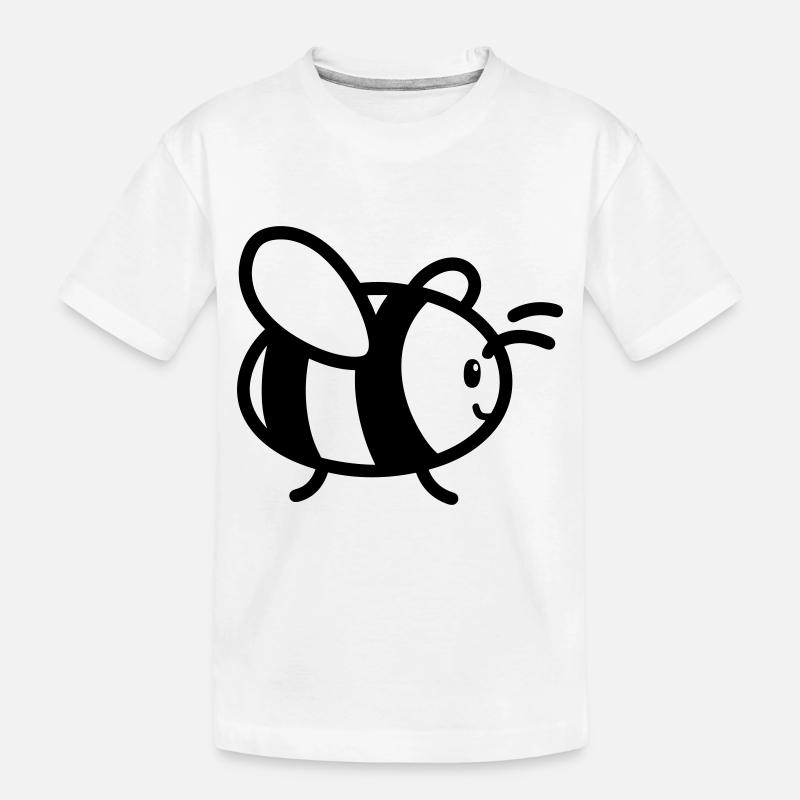 Biene - Kinder Premium Bio T-Shirt - Weiß