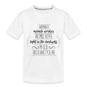 Créateur de chemin - T-shirt bio Premium Enfant - blanc - Devant