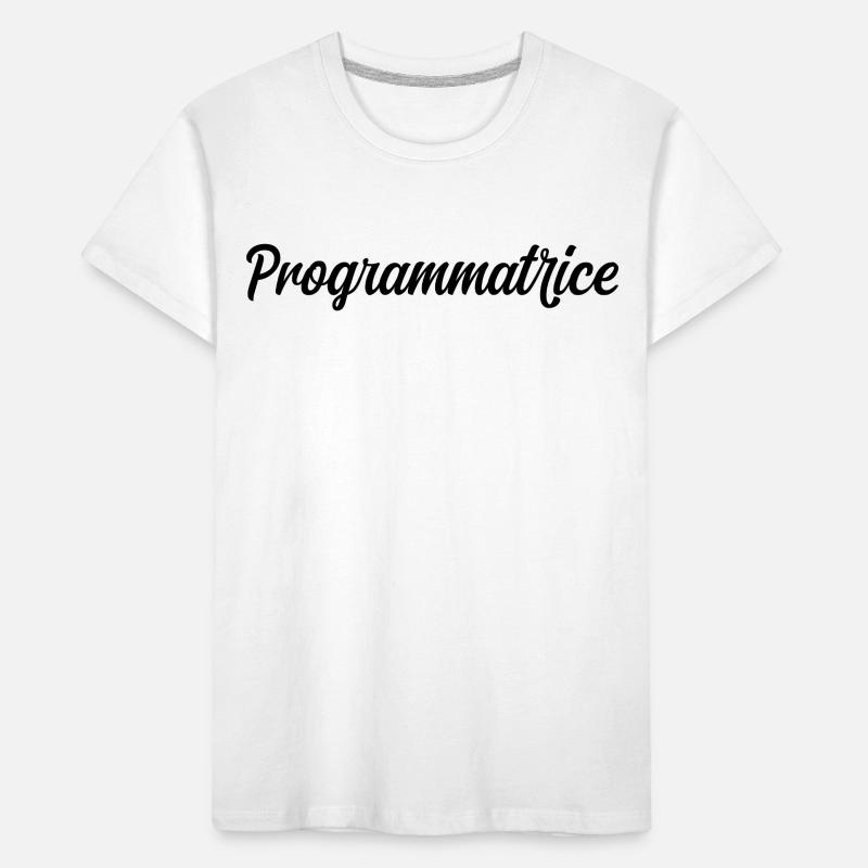 Programmatrice Informatique Code Développeuse Web T-shirt bio Premium Enfant