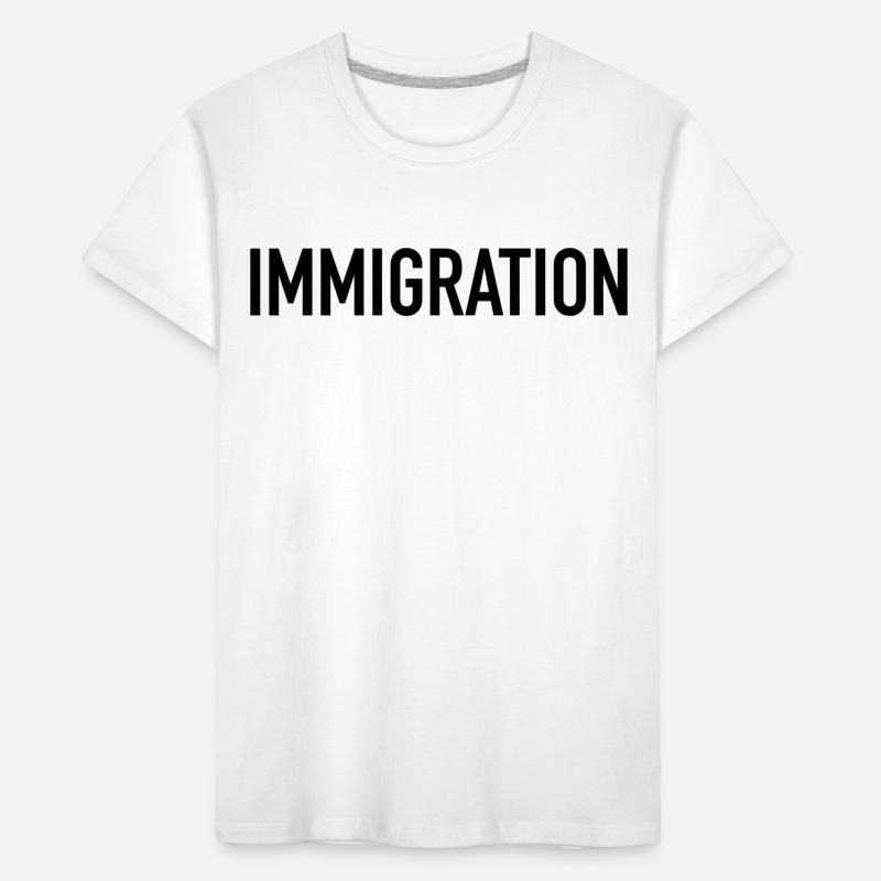 Déclaration de typographie de l’immigration T-shirt bio Premium Enfant