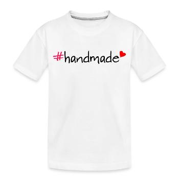 T-shirt hashtag fait main - T-shirt bio Premium Enfant - blanc - Devant