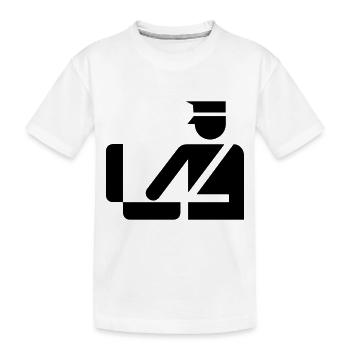 police - T-shirt bio Premium Enfant - blanc - Devant